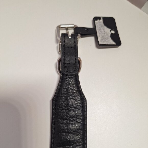 Bret Michaels Black Adjustable Dog Collar With Metal Buckle & Lace-Up Detail - Picture 7 of 8